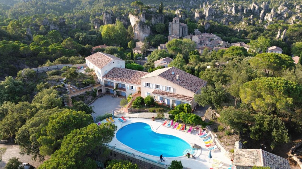 Hôtel Les Hauts de Mourèze Exterior foto